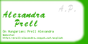 alexandra prell business card